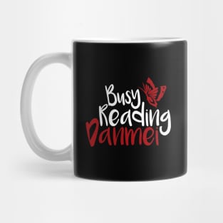 Busy reading danmei - butterfly - white version Mug